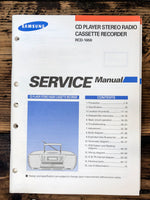 Samsung RCD-1650 Stereo  Service Manual *Original*