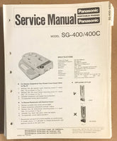 Panasonic SG-400 SG-400C Radio / Record Player   Service Manual *Original*