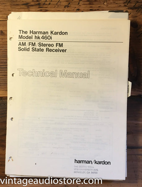 Harman Kardon HK460i HK 460i   Service Manual *Original*