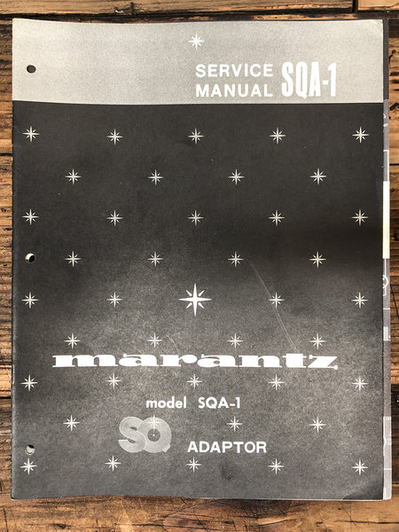 Marantz SQA-1 SQ Adaptor  Service Manual *Original*