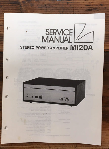 Luxman M-120A M120 A  Amplifier  Service Manual *Original*