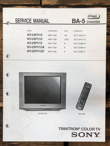 Sony KV-24FV12 KV-25FV12 TV  Service Manual *Original*