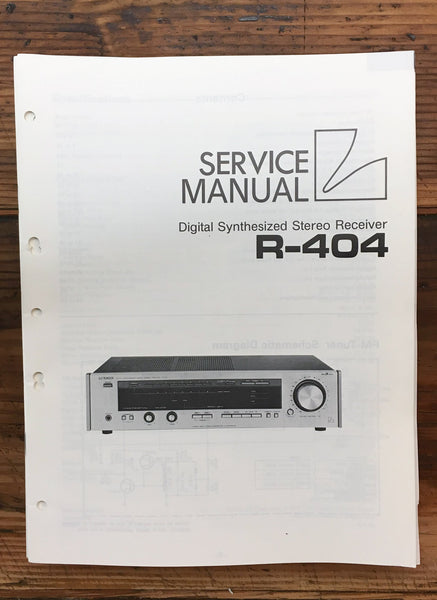 Luxman R-404 Receiver  Service Manual *Original* #2