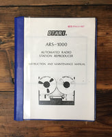 Otari ARS-1000 Radio Reproducer Owner & Service Manual *Copy*