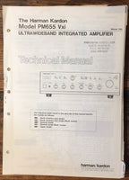 Harman Kardon HK 655 Vxi PM-655 Vxi Amplifier Service Manual *Original*