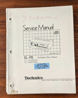 *Original* Technics SL-P104 CD Player Service Manual