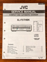 JVC XL-F5THBK XL-F5TH BK CD Player Service Manual *Original*
