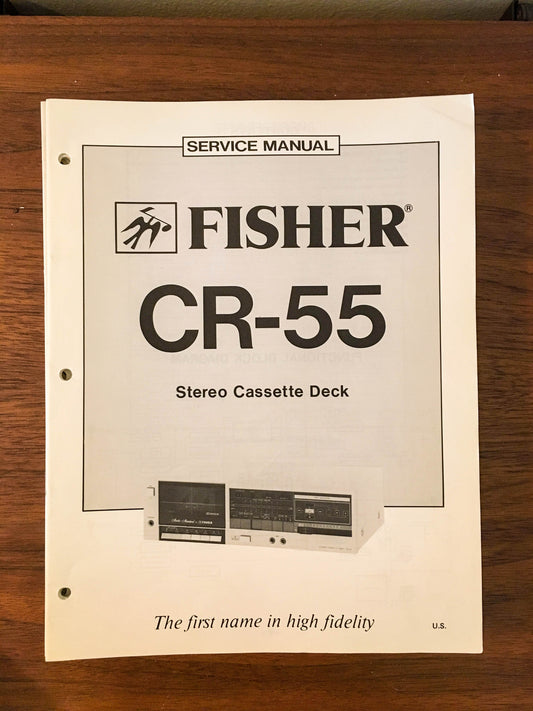 Fisher CR-55 Cassette Service Manual *Original*