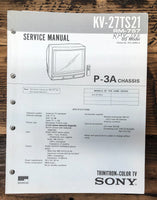 Sony KV-27TS21 TV  Service Manual *Original*