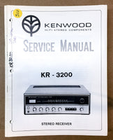 Kenwood KR-3200 Receiver  Service Manual *Original*