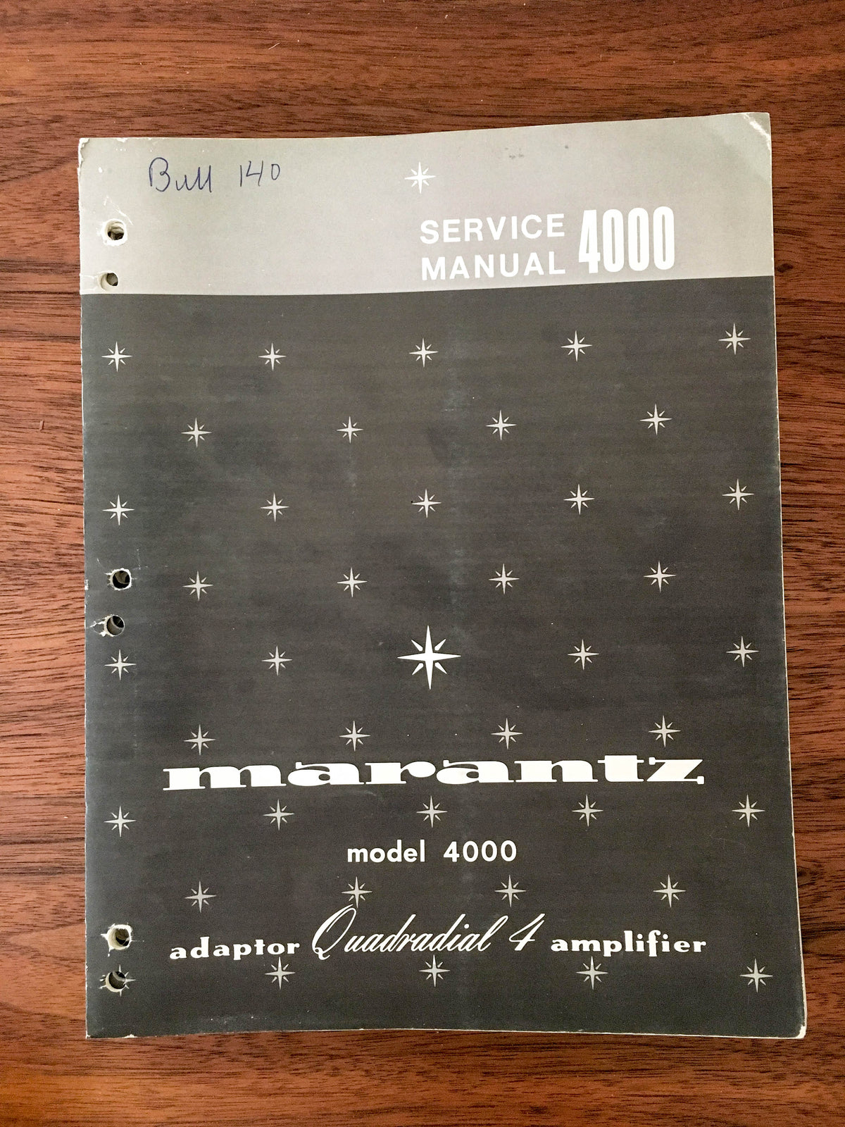 Marantz 4000 Amplifier Service Manual *Original*