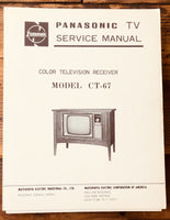 Panasonic CT-67 TV  Service Manual *Original*