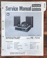 Panasonic RE-7014 Radio  Service Manual *Original*