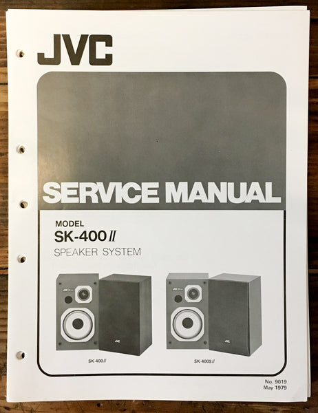 JVC SK-400 II Speaker Service Manual *Original*