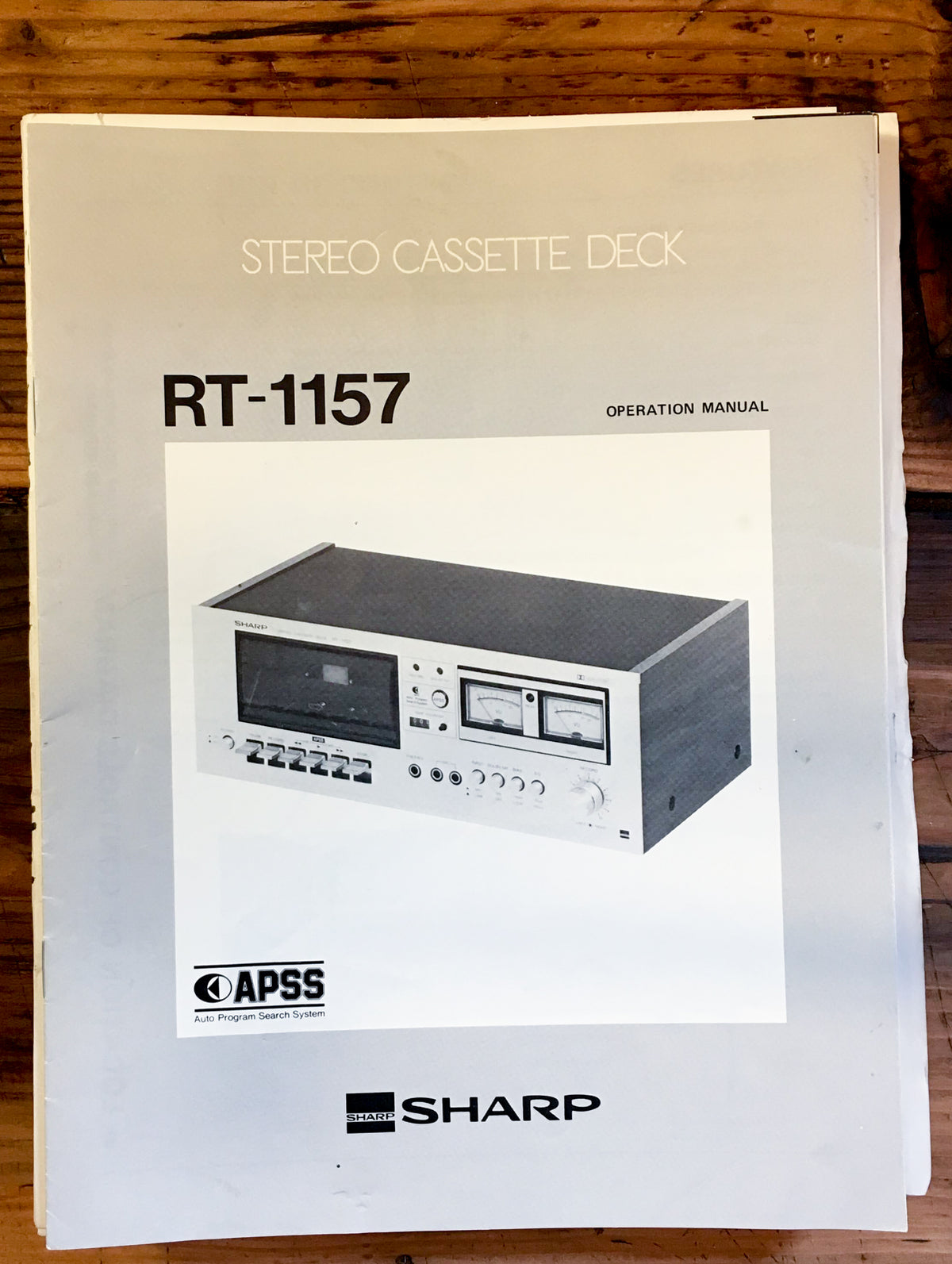 Sharp RT-1157 Cassette Owner / User Manual *Original*