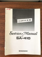 Pioneer SA-410 Amplifier Service Manual *Original* #2