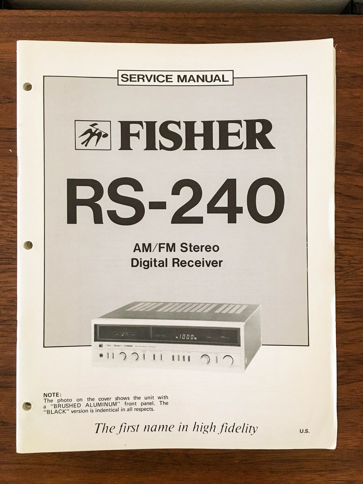 Fisher RS-240 Receiver Service Manual *Original*