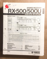 Yamaha RX-500 RX-500U Receiver  Service Manual *Original*