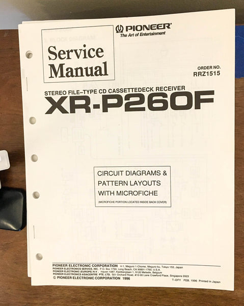 Pioneer XR-P260F Stereo System Service Manual *Original*