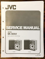 JVC SK-500 II Speaker Service Manual *Original*