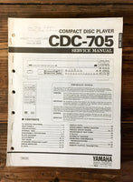 Yamaha CDX-705 CD Player Service Manual *Original*