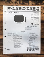 Sony KV-27XBR95S KV-32XBR95S TV  Service Manual *Original*