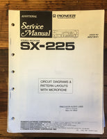 Pioneer SX-225 Receiver Additional Service Manual *Original*