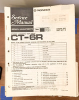 Pioneer CT-6R Cassette  Service Manual *Original* #2