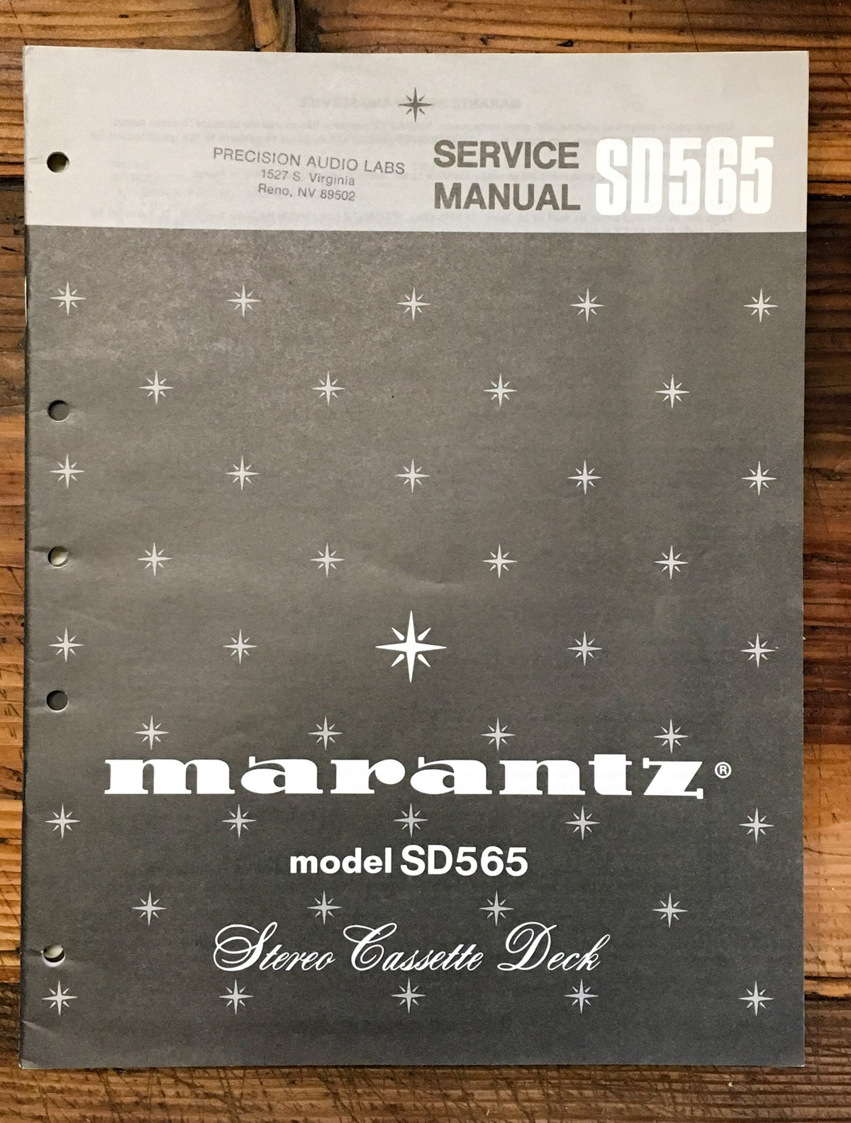 Marantz SD565 SD-565 Cassette  Service Manual *Original*