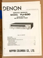 Denon TU-530 Tuner  Service Manual *Original*