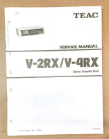 Teac V-2RX V-4RX Cassette  Service Manual *Original*