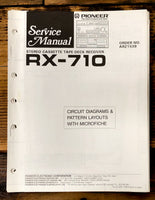 Pioneer RX-710 Cassette  Service Manual *Original*