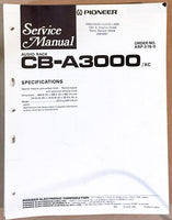 Pioneer CB-A3000 Audio Rack Service Manual *Original*