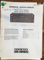 Onkyo M-5160 M-5160P Amplifier  Service Manual *Original*