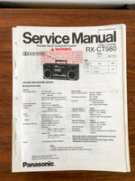 Panasonic RX-CT980 Radio Cassette Service Manual *Original*