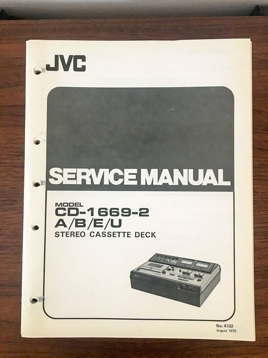 JVC CD--84337 Cassette Deck Service Manual *Original*