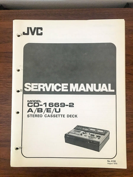 JVC CD--84337 Cassette Deck Service Manual *Original*