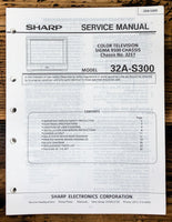 Sharp 32A- TV / Television Service Manual *Original*