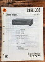 Sony CTRL-300 CD Player Controller  Service Manual *Original*