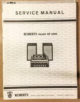 Roberts RP 2000 Stereo  Service Manual *Original*