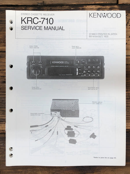 Kenwood KRC-710 Radio  Service Manual *Original*