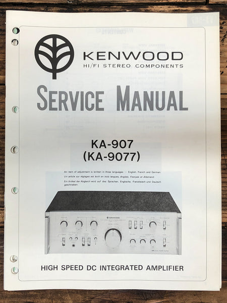 Kenwood KA-907 Amplifier  Service Manual *Original*