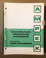 Ampex 1200 Series Reel to Reel  Service Manual *Original*
