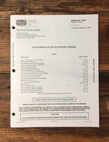 Philips Magnavox 31C6 Color TV Service Manual *Original*