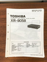 Toshiba XR-9058 CD Player Service Manual *Original*