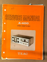 Teac / Tascam Model A-400 Cassette  Service Manual *Original*