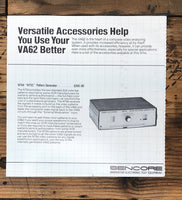 Sencore VA62 Accesories Dealer Brochure *Original*