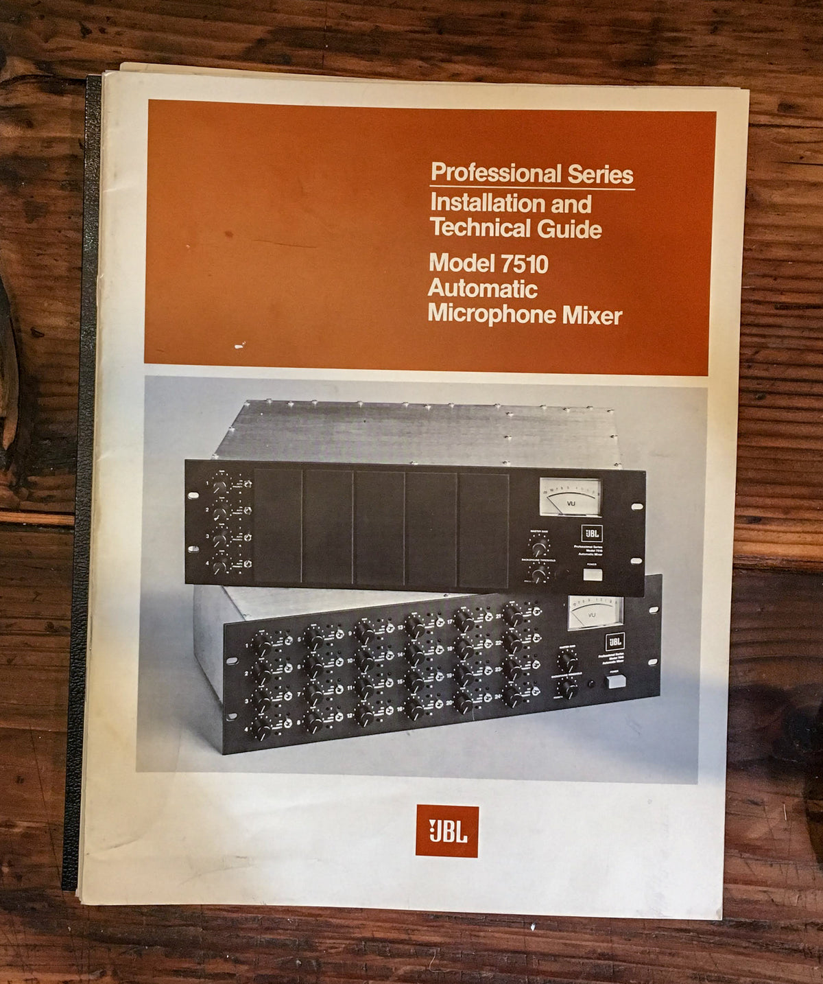 JBL Model 7510 Mic. Mixer Service Manual *Original*