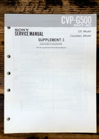 Sony CVP-G500  Supp. Service Manual *Original*