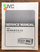 JVC KD-10 Cassette  Service Manual *Original*